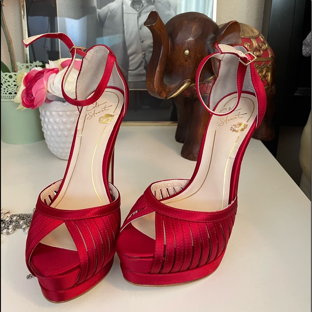 Colin Stuart Satin Heels